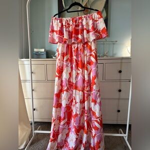 Entro Floral Tube Maxi Dress Large